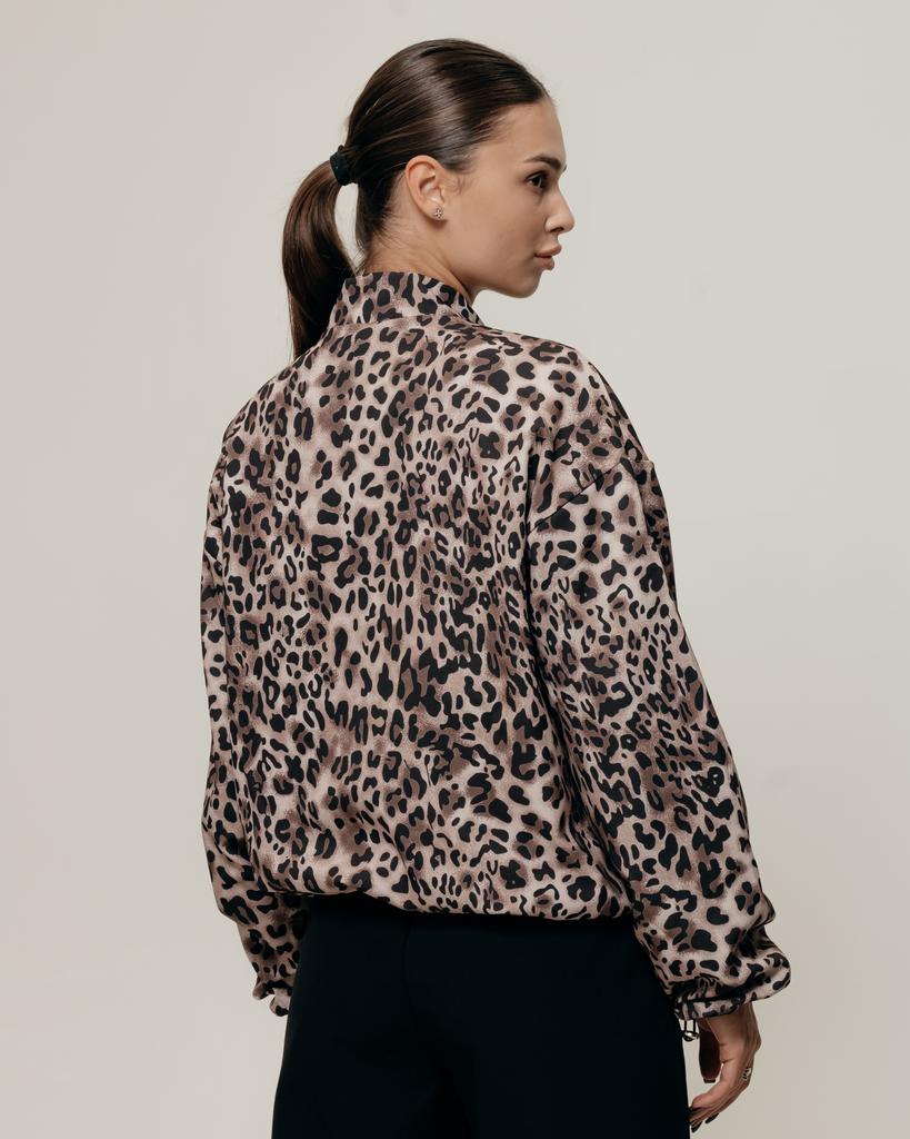 Suit Set RAW 37223 S Leopard Black (bomber Jacket, Trousers, Long Sleeve)