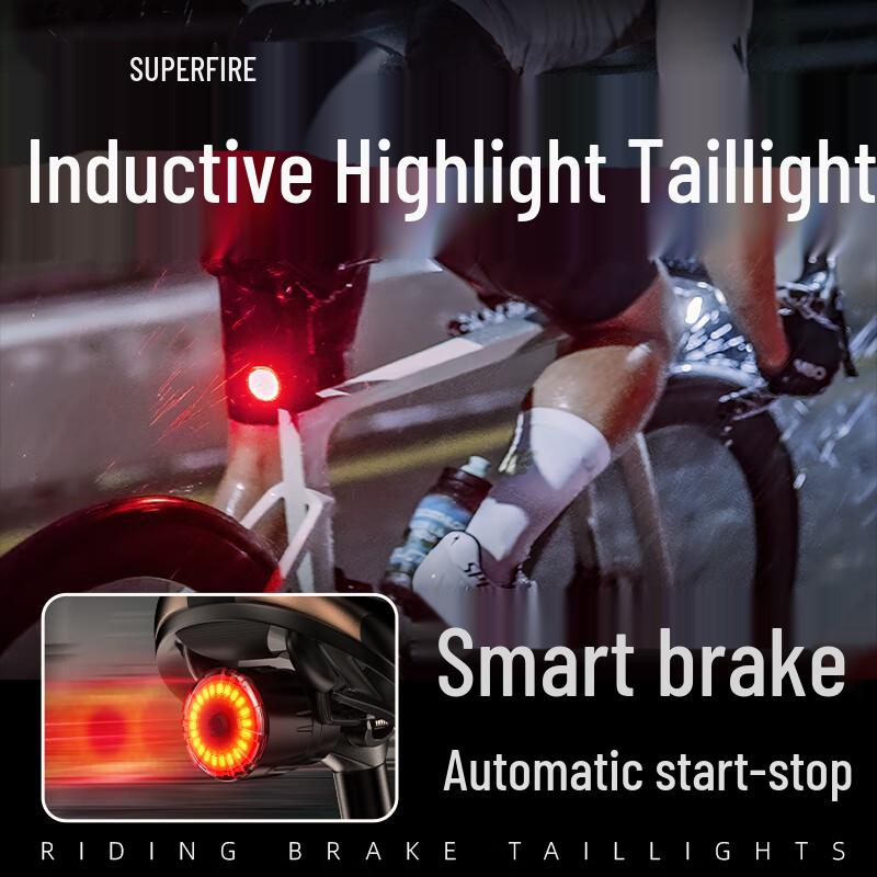 SupFire Smart Brake Sensing Bicycle Tail Light