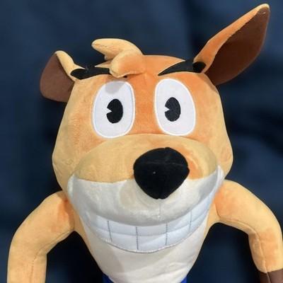 2024 Crash Bandicoot BIG Plush 45cm Jumbo Doll Stuffed Toy SK Japan Tag
