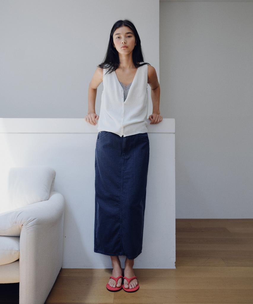 Yulago Button-Up Knit Vest