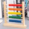 Five-Row Wooden Abacus for Children's Math and Puzzle Learning