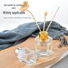 High-Quality Clear Glass Aroma Diffuser Bottle with No-Fire Sticks for Natural Home Freshness.
