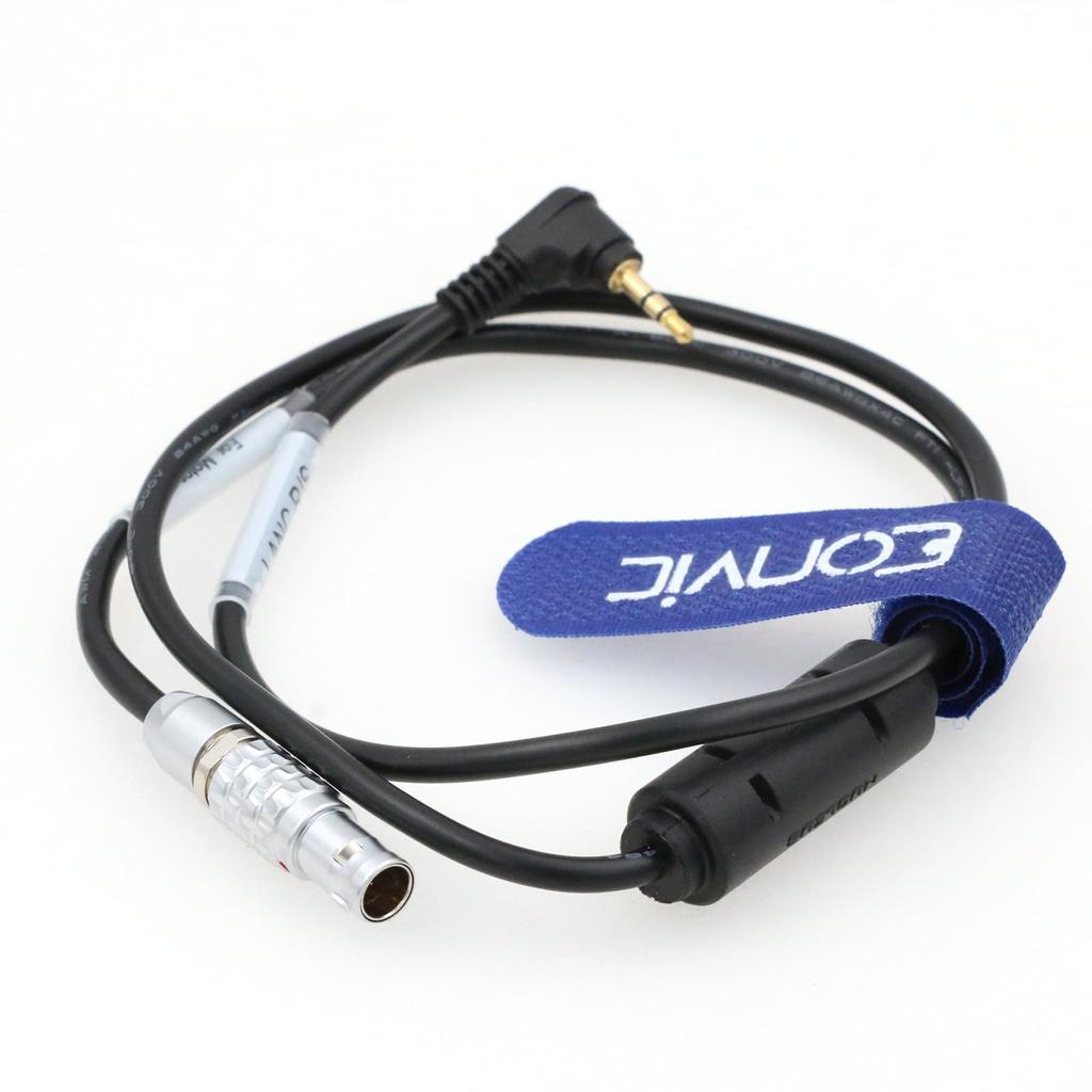 Cablu Eonvic 7 Pin Lanc pentru Sony fS9 fS5 fS7 Panasonic Eva1 Camera Blackmagic E2 F6 Nucleus-M Run/Stop - 2.5mm Ursa, Z-Cam (7pin-Lanc 2.5mm)