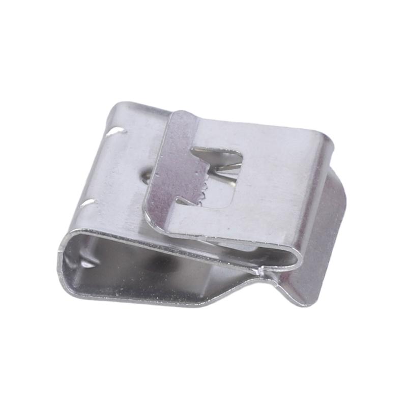 Paket med 200 rostfria kabelklämmor för solpanelsledningshantering och elektrisk organisation