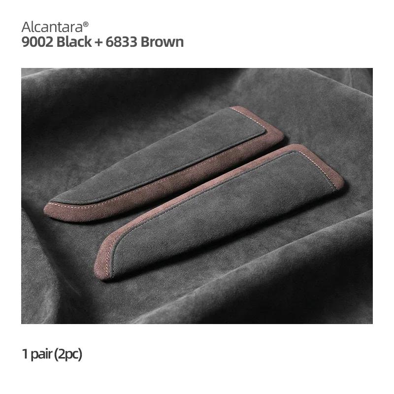 For Tesla Model Y Juniper 2025 Model 3 Model X Model S Made of Alcantara Car Door Armrest Pad Elbow Support Pillow Accessories