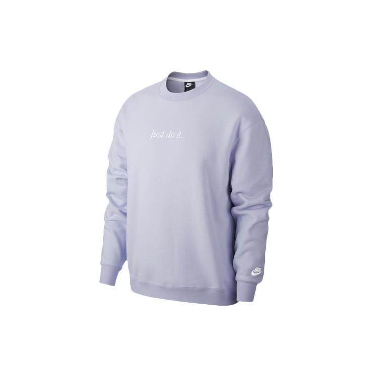Nike Sportswear JDI Fleece Crew Casual Sports Round Neck Purple Light purple Men s CD0414-539 XXL