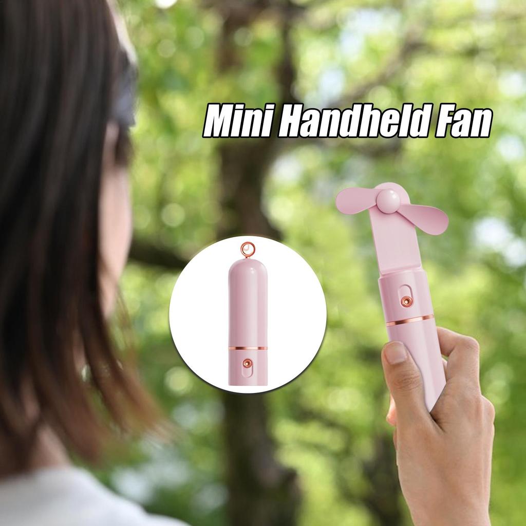 Hand Held Fan Pocket Fan Portable Power Bank Electric Cooling Device For Women Men Small Size For Vacation Trip Hiking Outdoor