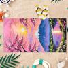 Cherry Blossoms At Mount Fuji Beach Towel Quick-Drying Towel For Beach Pool Sport Yoga Gym Home Towel Gift For Friends Sand Free