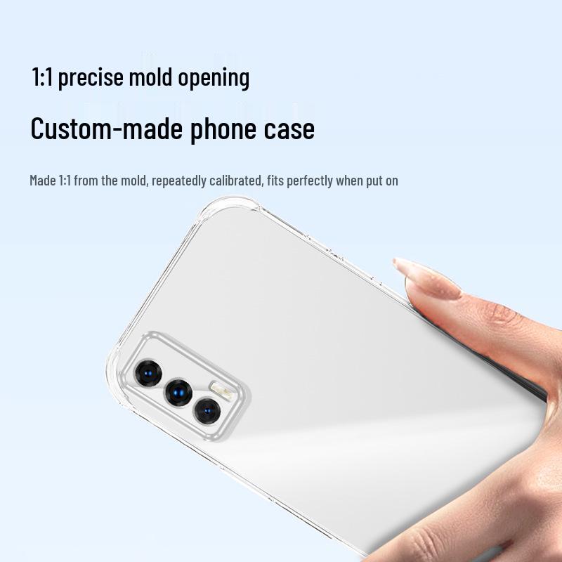 Compatible with iQOO Neo5/Neo5SE/Neo5S/9SE: Transparent TPU Phone Case with Airbag Corners for Anti-Drop Protection