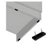 Double furniture glide 35x15x5 furniture foot, hammered in, BLACK 10 PCS