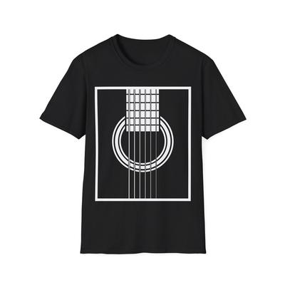 Maglietta Chitarra, Maglietta Chitarrista, Regalo per Chitarrista, Chitarra Acustica, Musica per Chitarra