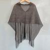 Women Beach Shawl Breathable Fabric Cover-up Shawl with Versatile Tassel Design Weddings Parties Travel Daily