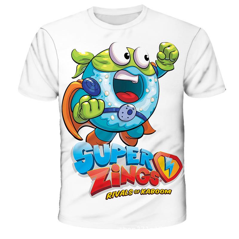 Cartoon Animation Printed Children's Clothing Top Fashionable Comfortable Short-sleeved Casual T-Shirts Boys