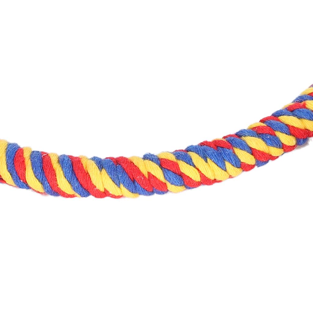 Vogel Schaukelspielzeug Baumwolle Rundes Hängeseil Spielzeug Vogelkäfig Ständer Haustier Zubehör(OrangeGrün )