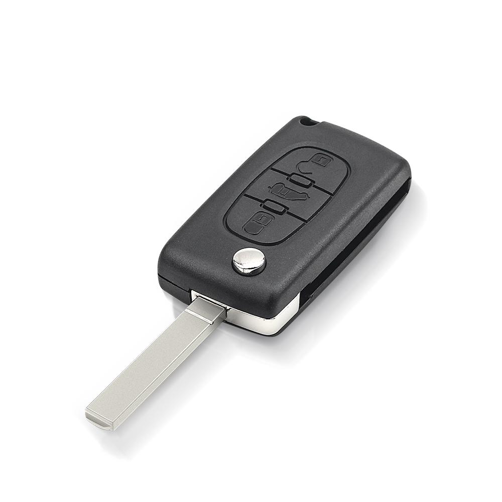 For Peugeot Partner 206 207 208 For Citroen C2 C3 C4 Xsara Picasso Berlingo For Fiat Scudo Flip Key Shell 3Bnt Shipping