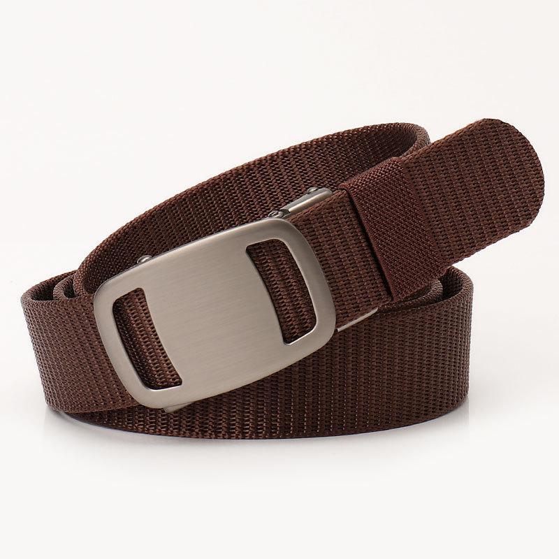 Nylon Belt for Men Women Work Belt Portable Wear Resistant, Webbing Belt Automatic Belt Buckle for Camping, Climbing Backpacking
