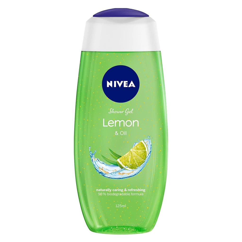 Nivea Lemon And Oil Body Wash 125ml Pack Of 1 For Soft Skin With Refreshing Scent And Moisturizing Care Oil Pearls