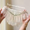 Ladies Summer New Sexy Sweet Lace Yarn Breathable Cotton Crotch Triangle Briefs