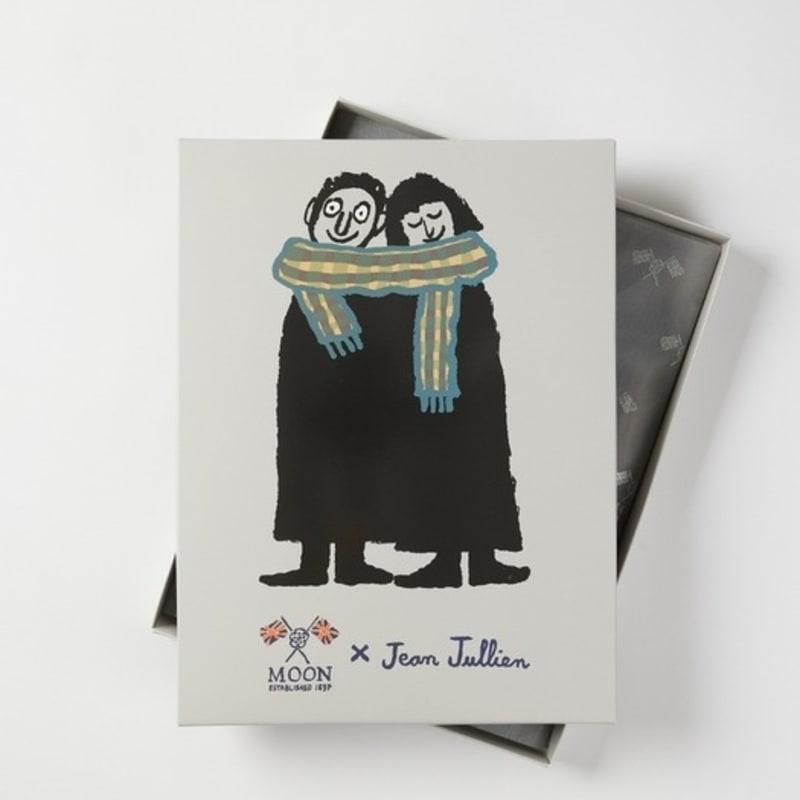 ABRAHAM MOON Merino Wool Muffler 25cm - Blythe Grey