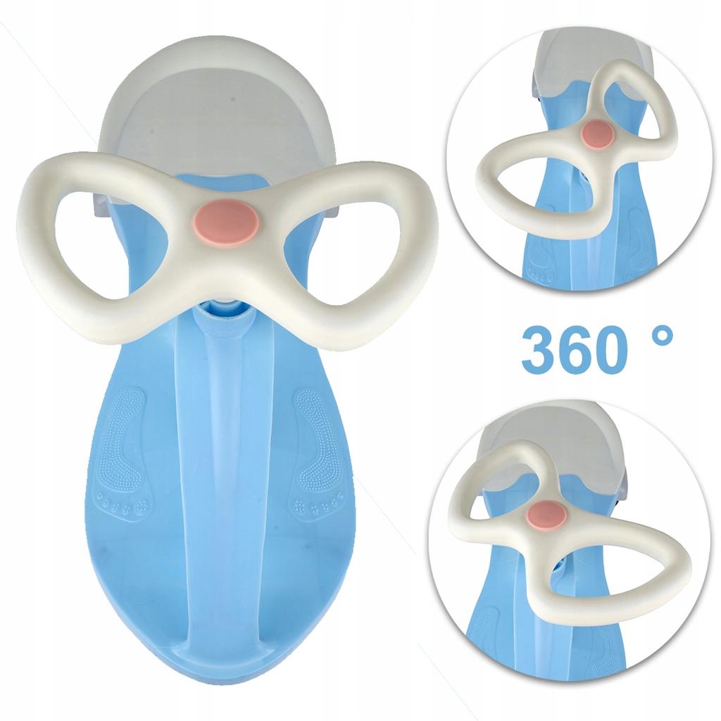 [5] Gravity Tretauto mit leuchtenden Rädern für Kinder LED BLAU ALV-U146N
