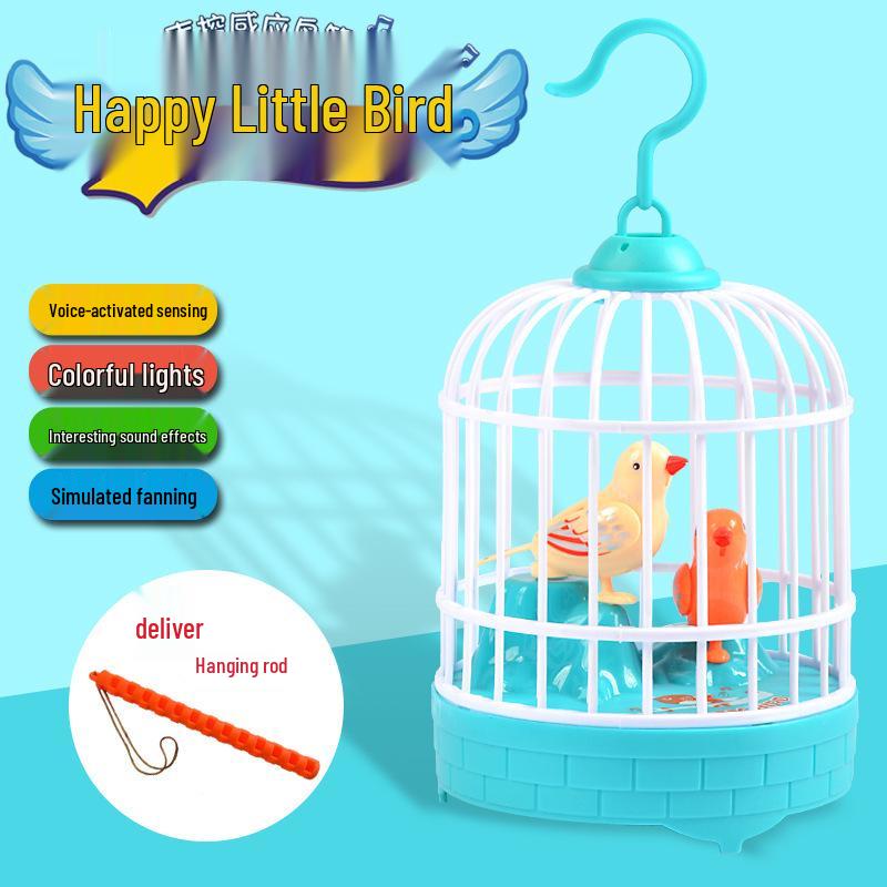 

Интерактивная говорящая игрушка-попугай для детей, реагирующая на звук - Симуляция птичьей клетки