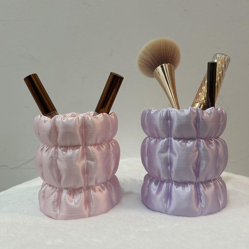 3D Printed Makeup Brush Holder Large Capacity Pen Holder 3D Printed Stationery Storage Box Desktop Decorative Ornaments
