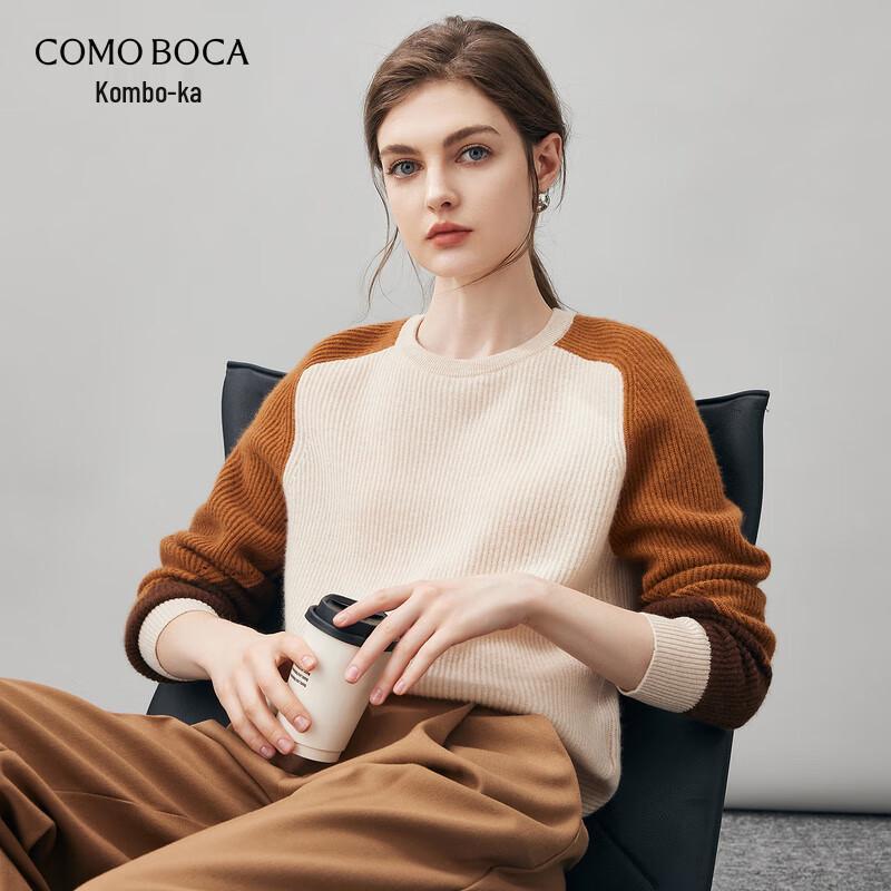 

Women s Color Block Cashmere Sweater M