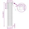 Venetian Blind Silver Grey 213 x 50 cm 25 mm PVC