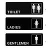 Clear Acrylic Restroom Sign Durable Bathroom Marker Easy to Clean Washroom Directional Signs for Public Places