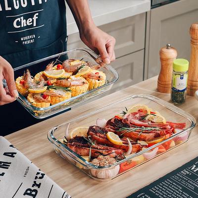 Rectangular Heat-Resistant Glass Baking & Serving Dish
