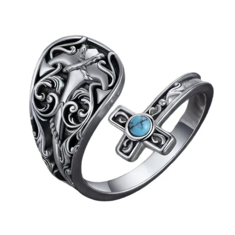 

Elegant Finger Rings Party Accessories Geometric Crosses Weddings Rings Zinc Alloy Texture for Fashion Casual Looks 1