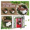 44cm Wreath Christmas Wall Decorations Small Fresh Nameplates Artificial Flowers Round Garland Door Hangers.