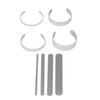16 Pcs Bracelet Blank Adjustable DIY Openings 304 Stainless Steel Cuff Bangle Blank Bracelet Bending Bar
