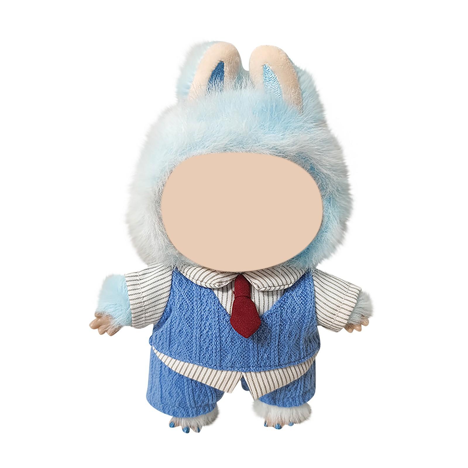 

Cute Plush Doll Clothing Accessories Plush Doll Matching Gifts Cartoon Children Doll Doll Clothing One Size синій