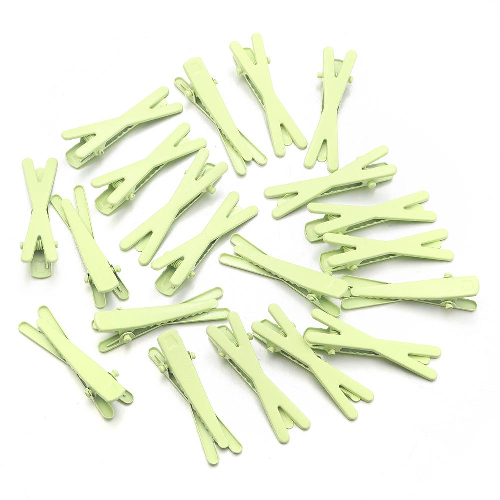 50pcs/lot Cute Metal Cross Hairpins Colorful Duckbill Clamp Girl Side Bangs Clip Hairpin For Jewelry Making Hair Accessories