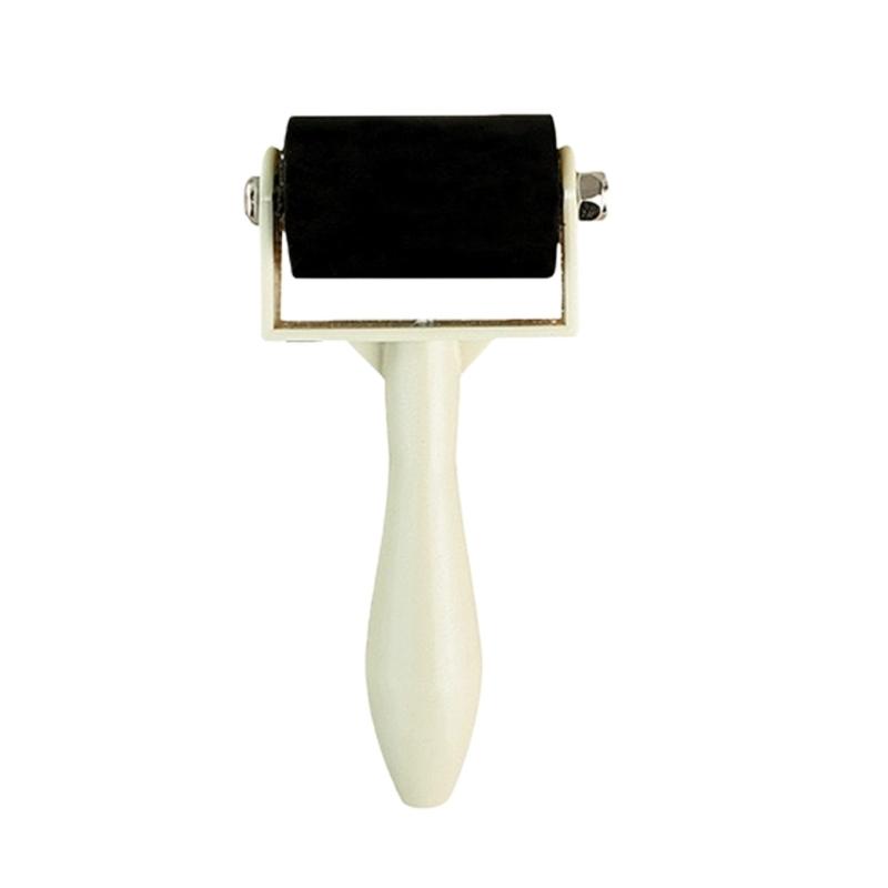 Professional Rubber Roller Brayer Ink Roller for Artistic Applications Such as Printmaking Ink Stamping Painting Craft