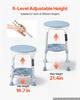 VEVOR Swivel Shower Chair 360 Degree, Height Adjustable Bath Seat for Inside Showers or Tubs