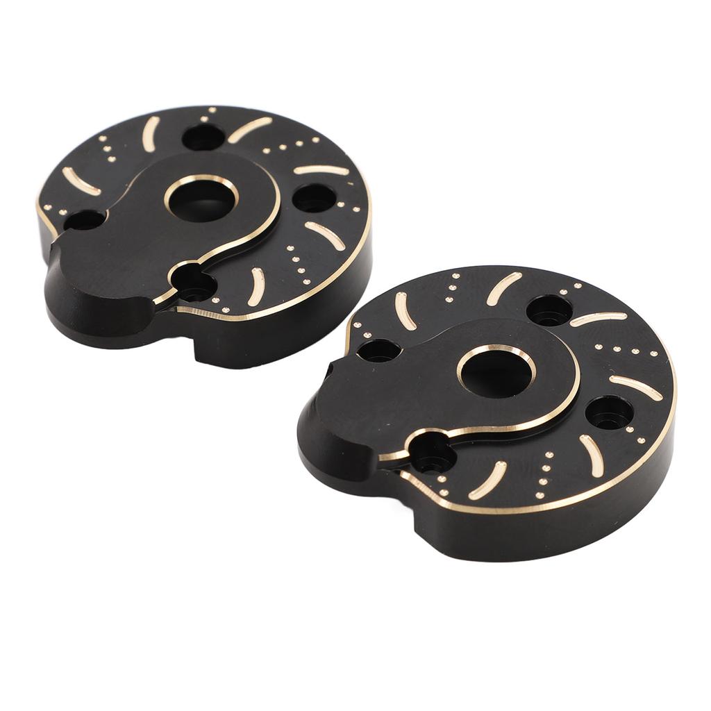 2pcs Portal Cover Plates Brass Portal Covers Weights for Capra for SCX10 III 1/10 RC Crawler Car Fro