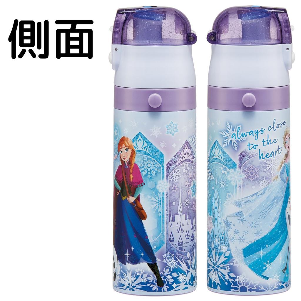 Skater Water Direct Drink Cup Drink Disney Frozen Design Stainless Sports Water Bottle Kids' 2-Way Bottle (470ml) / (430ml) - - Steel, Insulated,