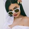 Black Square Sunglasses Vintage Shades For Women Luxury Brand Designer Sexy White Gold Female Mirror Glasses SH162