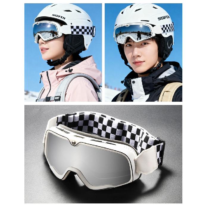 Motorcycle ski goggles, Harley off-road riding goggles, windproof and sandproof motorcycle helmet goggles, strap-on goggles, bubble goggles