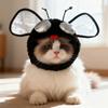 Dog Cat Headgear Cute Pet Hat Soft Ear Hole Pet Headgear Portable Decorative Cat Hat Daily Wear