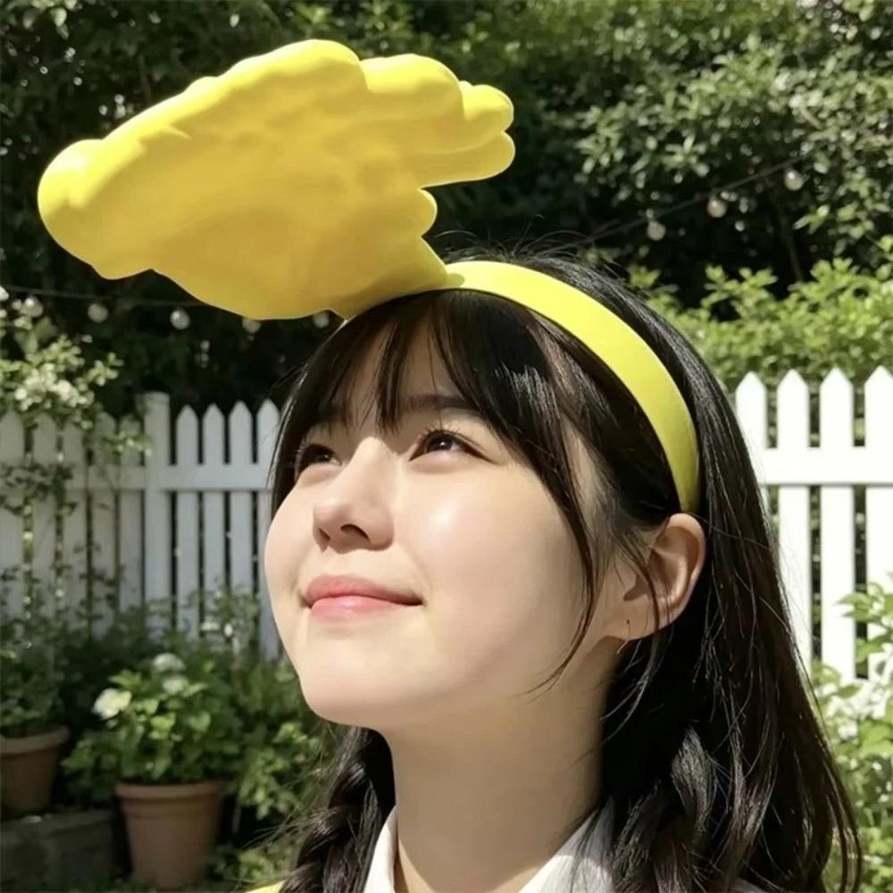 Creative Sun Protection Cap 3D Printing Palm Visor Headband Outdoor Beach Hat Photo Prop