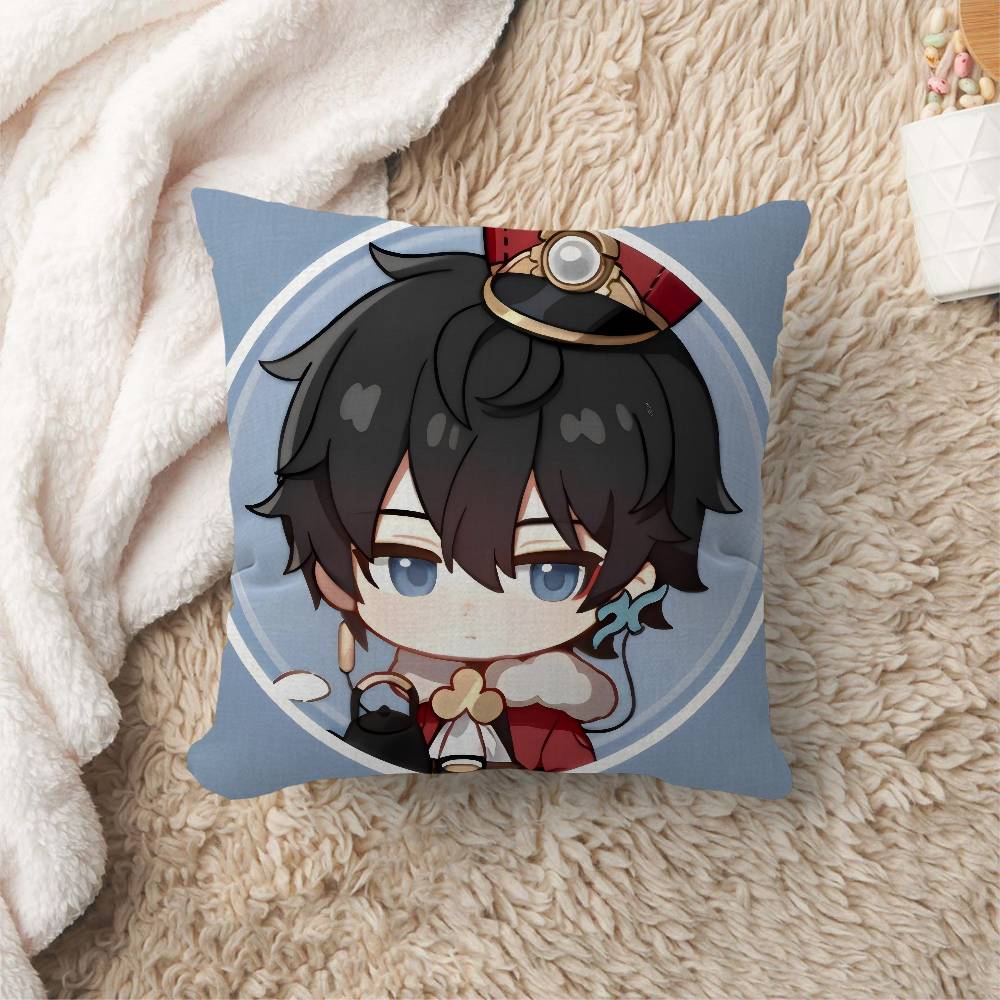 Anime Honkai Star Rail Dan Heng Cushion Cover Car Throw Pillow Case For Sofa Car Christmas Gift xcm xcm