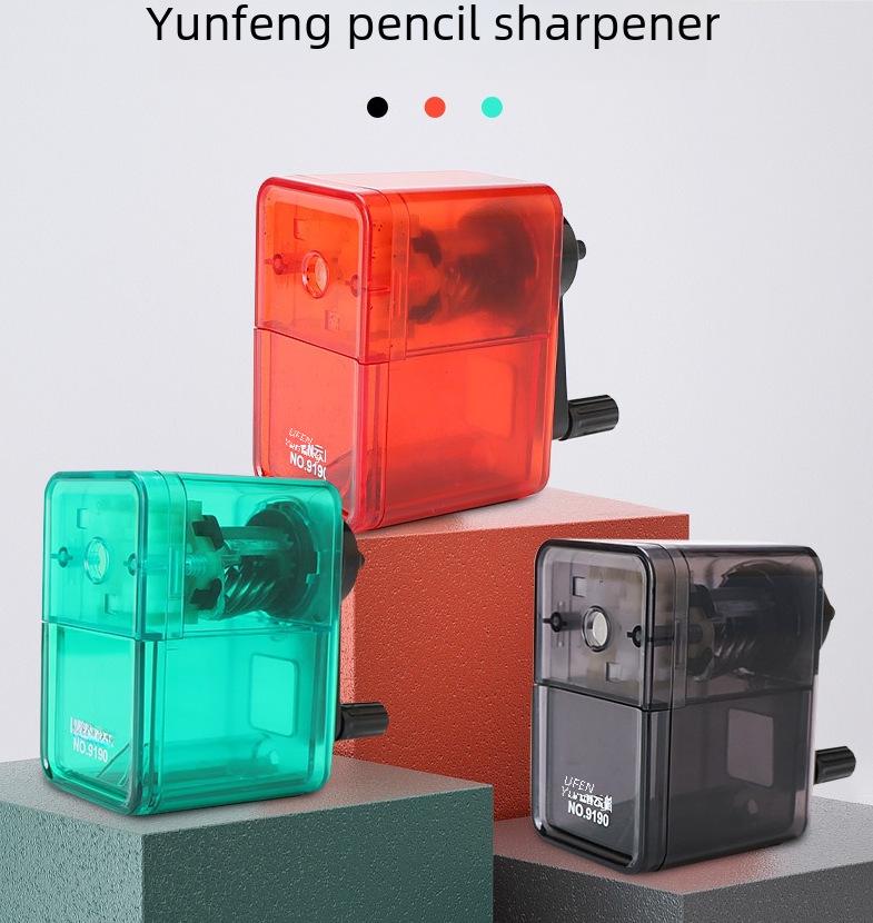 Dual-Hole Hand-Crank Pencil Sharpener for Students and Teachers
