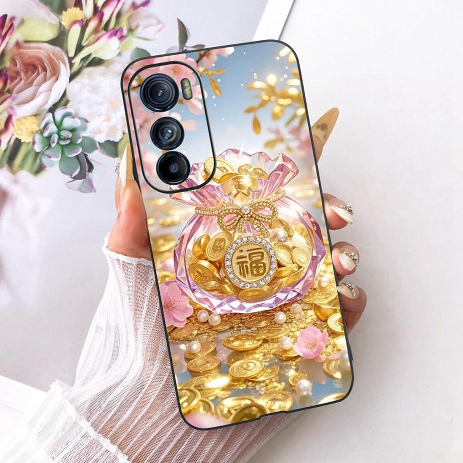 Cute Printing Phone Case For Motorola Edge 30 30Pro 30Neo Soft Black Silicone TPU Cases For MOTO Edge30 Pro Neo Covers Bumpers