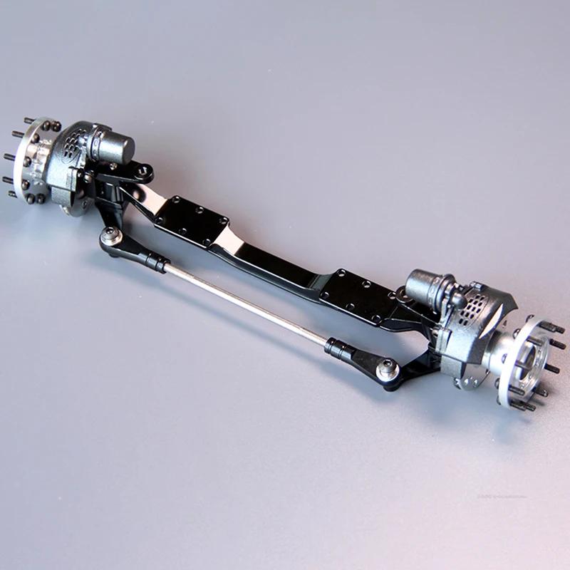 1:14th Scale Metal Simulation Unpowered Front Axle for Tamiya RC Truck SCANIA 770S R620 VOLVO BENZ Arocs MAN TGX Car Accessories