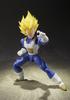 S.H.Figuarts Dragon Ball Z Super Saiyan Vegeta, approximately 135mm, PVC & ABS, pre-painted action figure [Used]