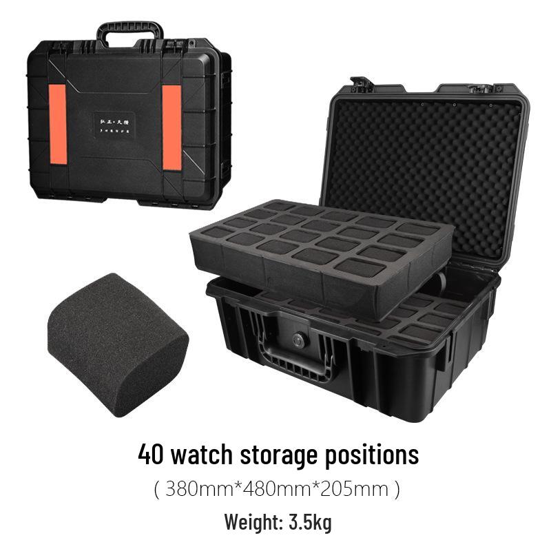 Large Capacity Cross-Border Watch Storage Trolley Case: 20-slot & 40-slot Hand-Carry Tool Display Box