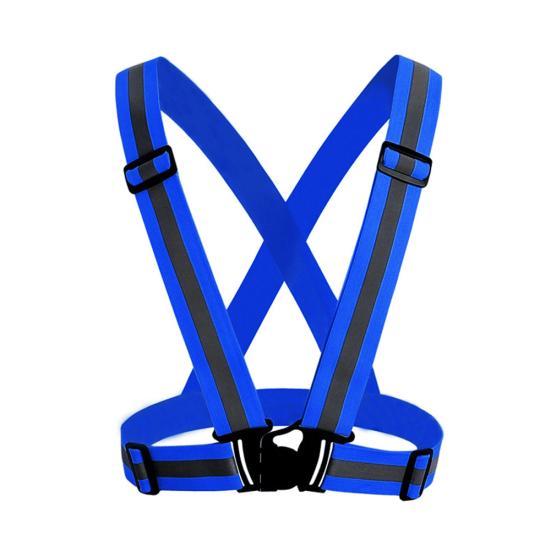 Adjustable Safety Reflective Vest Straps Jacket Night Running Cycling Sport Gear